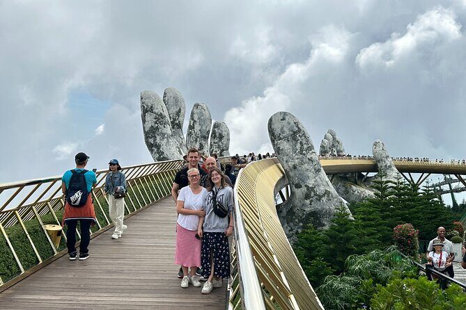 Ba Na Hills and Marble Mountains PrivateTour with Streetfood meal - Ba Na Hills: Cable Car Up, Then Golden Bridge on Foot