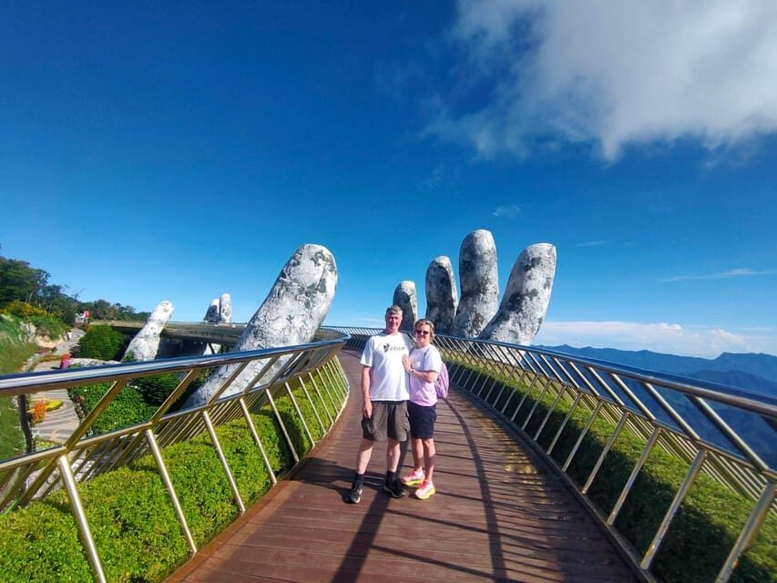 Ba Na Hills Golden Bridge Deluxe Max 12pax Group from DaNang - Golden Bridge, Le Jardin d’Amour, and Linh Ung Pagoda: the calm contrast