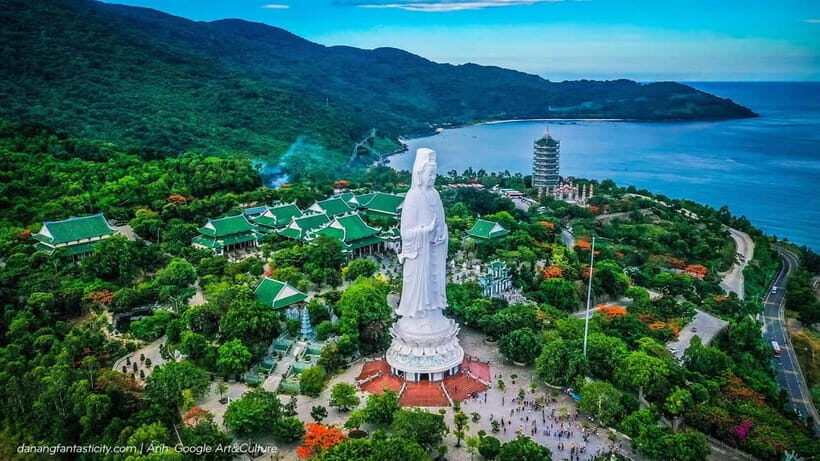 Da Nang: Golden Bridge, Marble Mt, Am Phu Cave & Lady Buddha - Linh Ung Pagoda on Monkey Mountain: Vietnam’s Tallest Buddha Moment