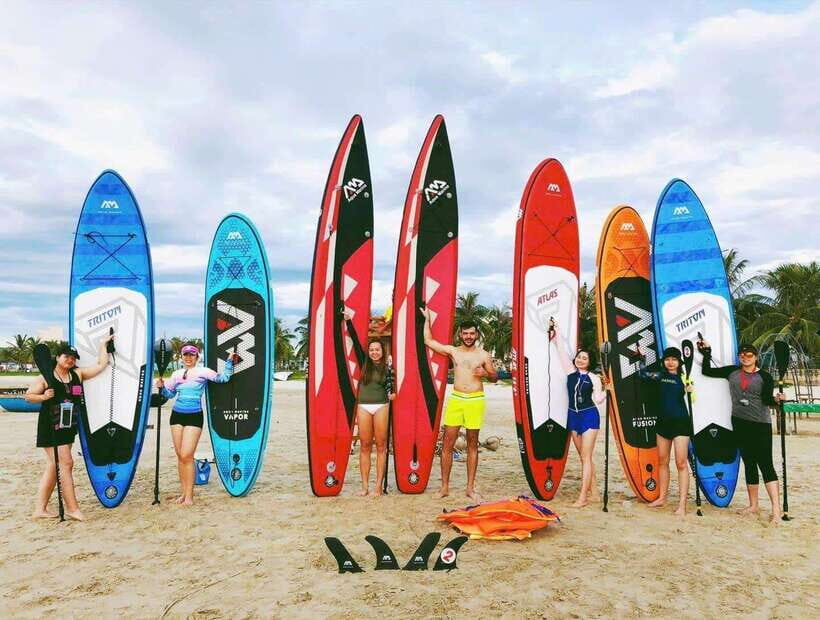 Da Nang: Man Thai Beach Stand-Up Paddleboarding Tour - Hon Sup coral reefs: snorkeling time with provided gear