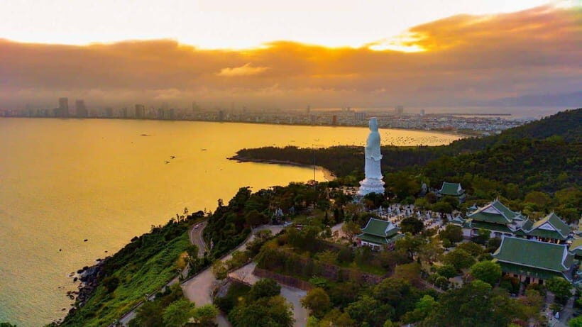 Da Nang: Marble Mountain, Am Phu Cave, and Lady Buddha … - Linh Ung Pagoda and Lady Buddha at Son Tra (Monkey Mountain area)