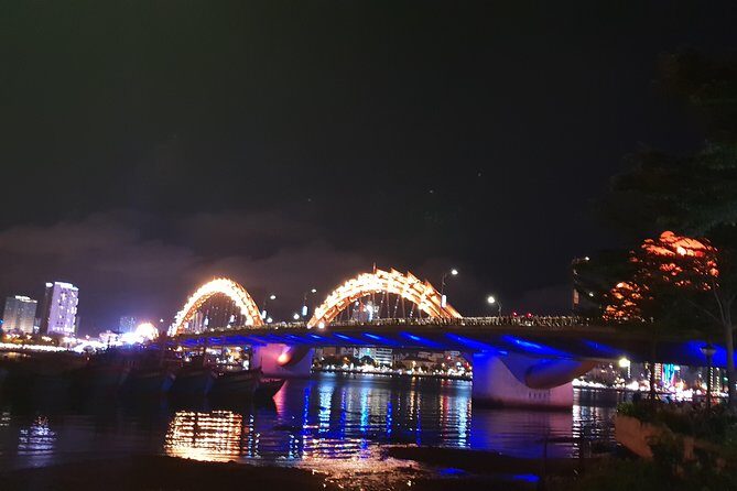 DA NANG NIGHTLIFE Tour with MARBLE MOUNTAIN & LADY BUDDHA STATUE, DRAGON BRIDGE - Pickup from Hoi An or Da Nang: saves real vacation time