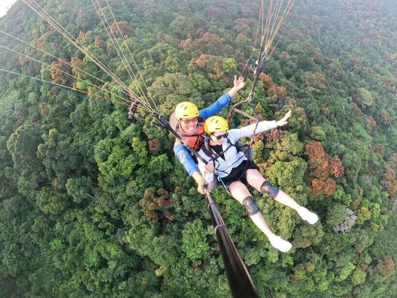 Da Nang Private paragliding experience on Monkey Mountain - From Buu Dai Son Temple to the Sky Over Son Tra