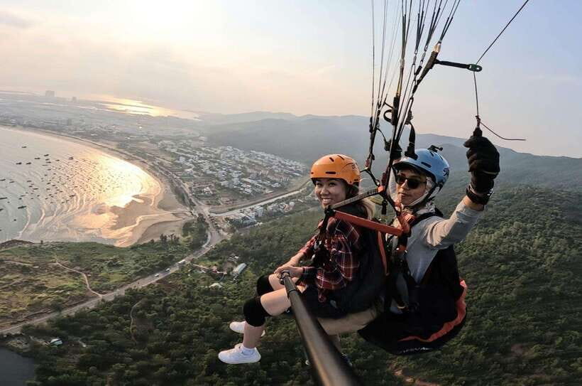 Da Nang Private paragliding experience on Monkey Mountain - Takeoff on Monkey Mountain: smooth start, big scale