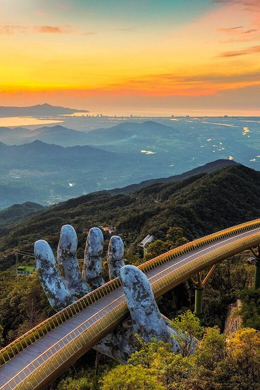 From Da Nang: Full-Day Ba Na Hills and Golden Bridge Tour - Golden Bridge and the giant stone hands: iconic, crowded, worth it