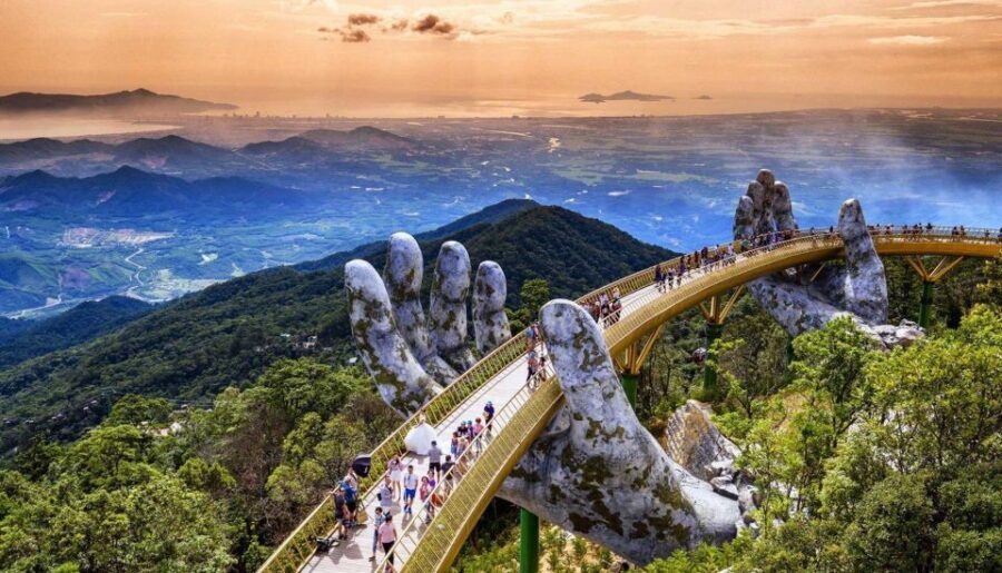 From Da Nang/Hoi An: Ba Na Hills Golden Bridge small group - Golden Bridge and the giant Hands: the photo everyone wants