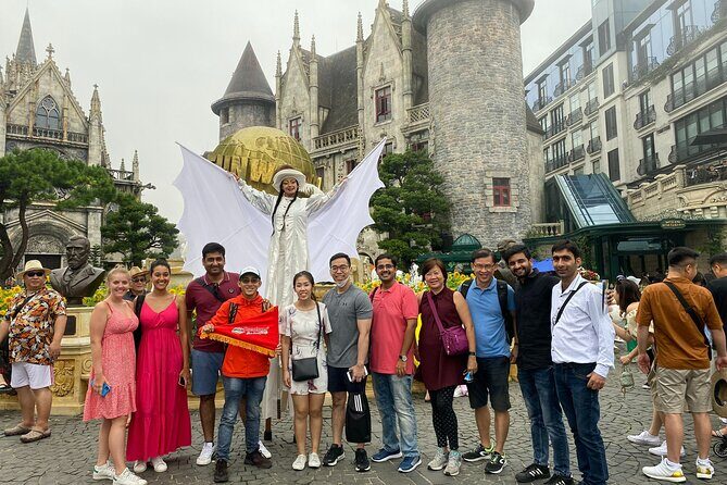 Full Day Golden Bridge and Ba Na Hills Small Group Tour - Golden Bridge by cable car: the photo moment comes with weather reality