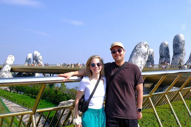 Golden Bridge & Ba Na Hills & Marble Mountain Private Tour - Marble Mountains: caves, temples, and stonework without the stress
