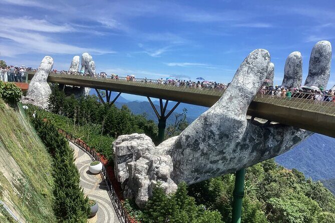 GOLDEN BRIDGE - Guided Tour in the Early Morning to Avoid Crowds - SunWorld Ba Na Hills: time for major attractions and Fantasy Park