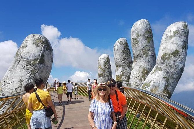 Golden Bridge -Marble Mountain-Hoi An City-Boat Ride-Night Market - Marble Mountains: Elevator Access, Caves, and the Huyen Khong Cave Story