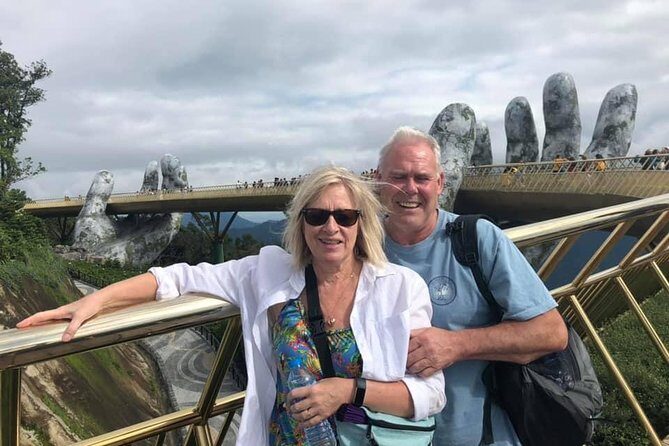 Golden Bridge-Monkey mountain-Dragon Bridge -Marble Mountain Fullday PrivateTour - Sơn Trà Peninsula and Linh Ung Pagoda: Lady Buddha with sea-facing views