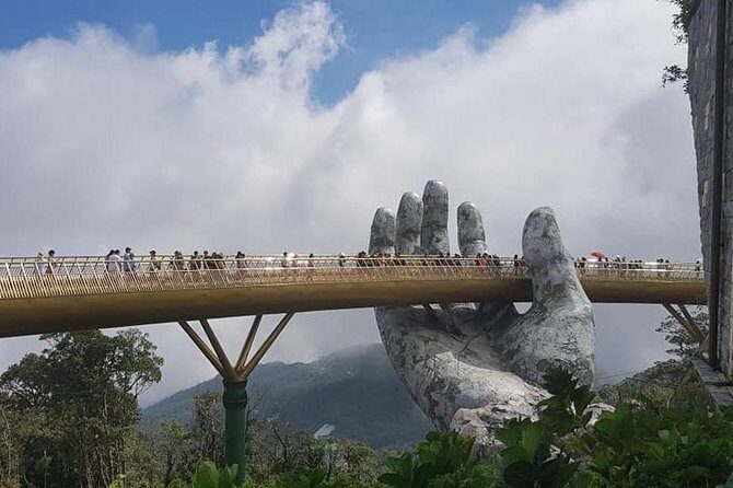 Guided Fullday Tour :Golden Bridge,Dragon Bridge,Marble Mountain,Monkey Mountain - Lunch, bottled water, and comfort that matters on a long day