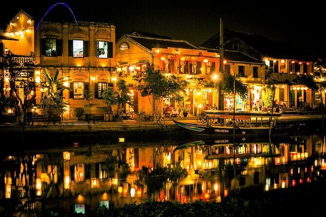 Marble Mountains - Hoi An Ancient Town Afternoon Tours FROM DANANG(15H30-21H) - Hoi An Ancient Town after dark: lanterns, the Japanese Bridge, and the river walk
