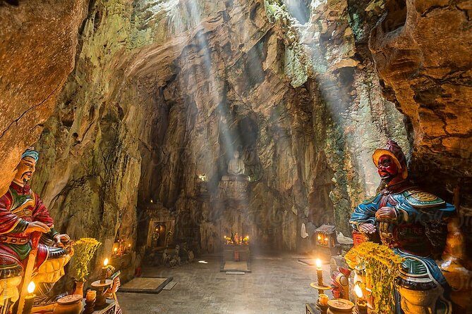 Morning Small group to Marble Mountains - Am Phu Cave - Monkey Mountain - Lady Buddha and Monkey Mountain: short stop, big-photo payoff