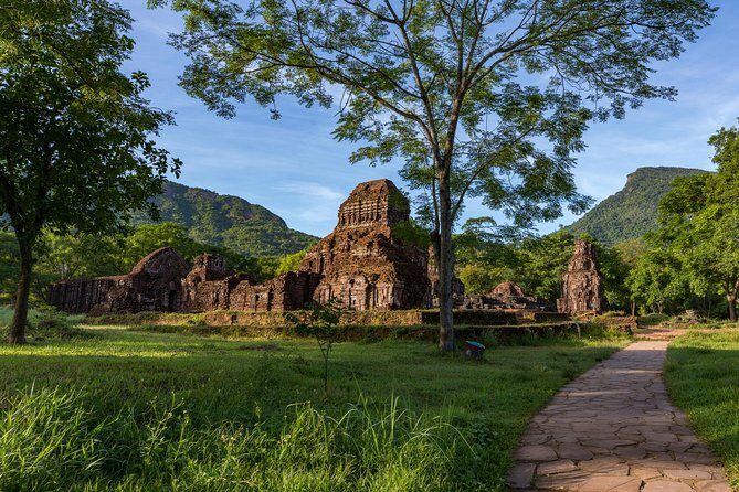 My Son Sanctuary And Marble Mountains Full-day Tour - Linh Ung Pagoda on Son Tra Peninsula: serene views after the climb