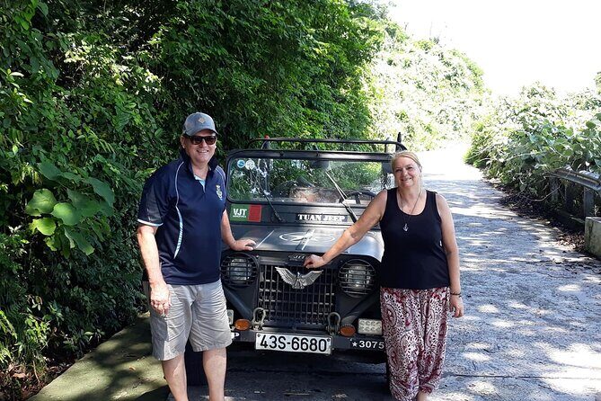 Private Jeep tour Monkey Mountains -Son Tra and Marble by SUV car - Jeep and SUV logistics: what to expect from pickup to parking lots