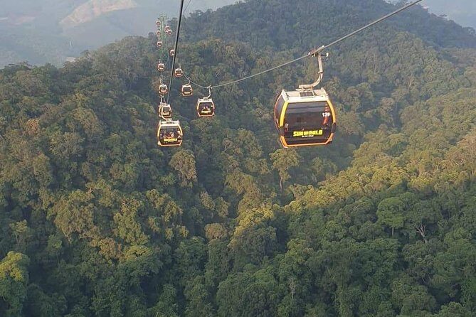 Private luxury Ba Na Hills & Hoi An Walking Tour, Night Market - Entering Ba Na Hills SunWorld: Golden Hands Bridge and the Cable Car