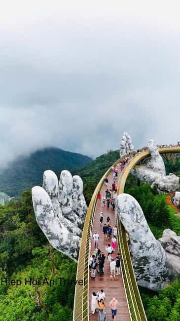 Private Tour Marble Mountain & Golden Bridge - BaNa Hills - Golden Bridge: the must-see check-in moment