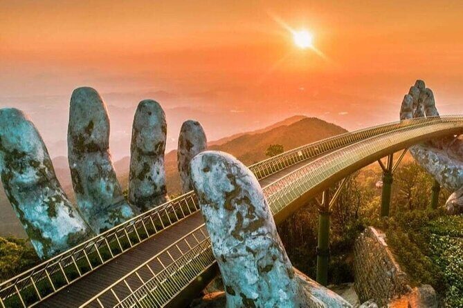Sunrise My Son-Golden Bridge-Dragon Bridge Show & Seafood Meals - A sunrise temple stop that actually sets the mood